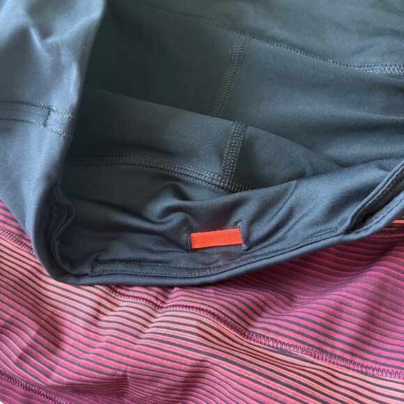 Lululemon Athletic Pace Rival Skirt II Tall Simply Radiant Pink Black Size 6 - Picture 4 of 7